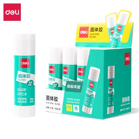↑得力7103固体胶-36g
