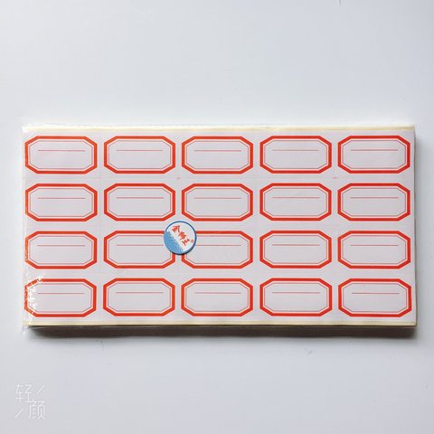 ●金狮王4X5标签纸-红/60张/5.5x3cm/有线