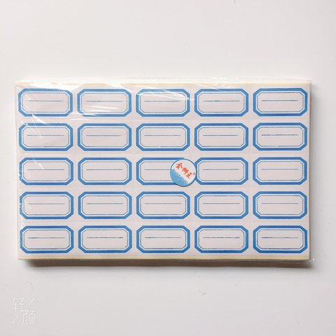 ●金狮王5X5标签纸-蓝/60张/5x2.5cm/有线