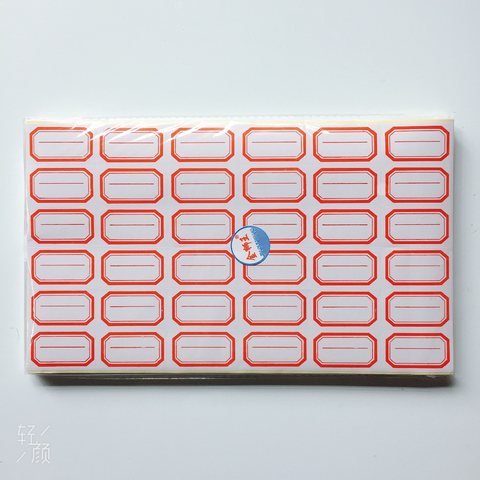 ●金狮王6X6标签纸-红/60张/4x2cm/有线