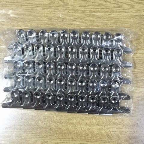 八旗BQ-2不锈钢票夹-5.5cm(钢夹)