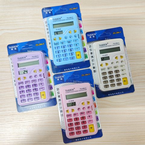 ↑德信TS-206-C计算器-带时间