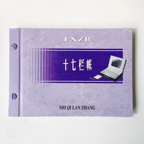 扶西江十七栏帐本-彩面