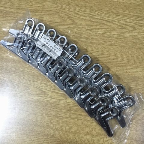 八旗BQ-3不锈钢票夹-7.5cm(钢夹)