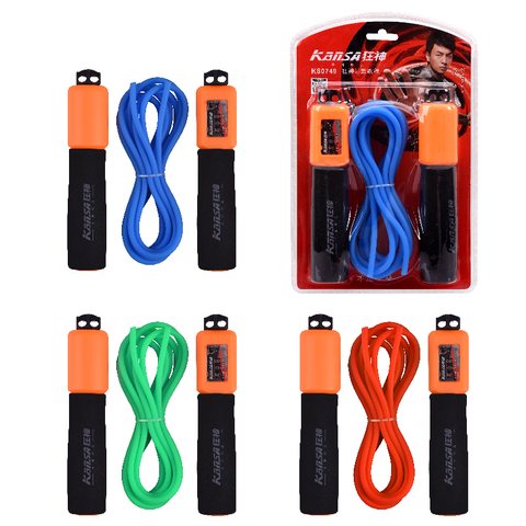 ↑狂神KS0749跳绳-计时/3m/直径6mm