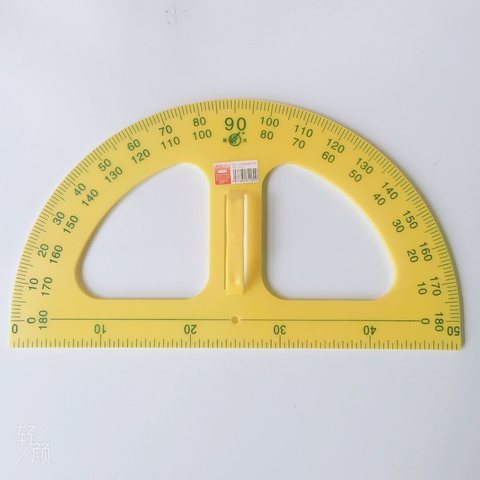 ●塑料教学量角器