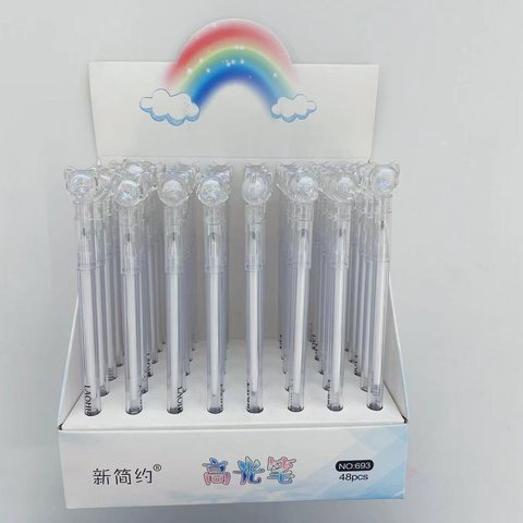 新简约693高光笔-白色(GP-6602)