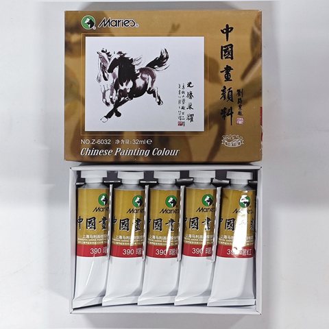 马利Z-6032-390中国画颜料-曙红/32ml/5支