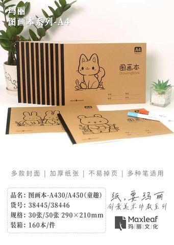玛丽图画本-A430/30页/牛皮