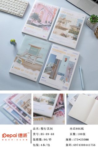 德派B5100-89胶套本-100页