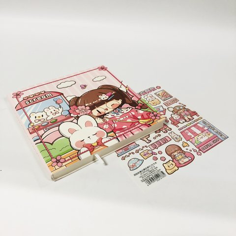 井元JY-FPUSZ-1313阿软的春日樱花季PU方方本160mm/96张