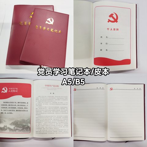 B5党员学习笔记本/皮本-100页