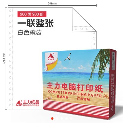 主力2019打印纸-单层一等份（原3101）