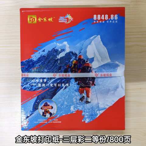 金东坡打印纸-三层彩二等份/800页/80列