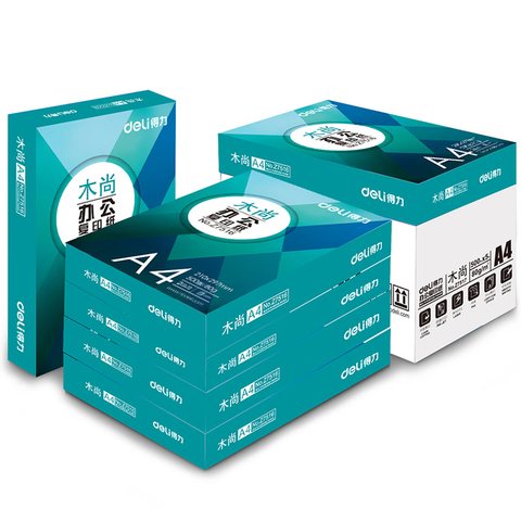 ↑得力木尚A4复印纸-80g/500张