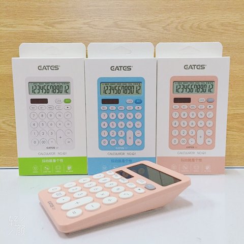 ■伊达时Q1计算器-彩色/太阳能
