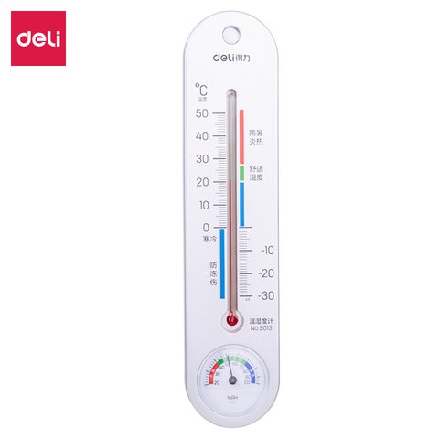 ↑得力9013温度计