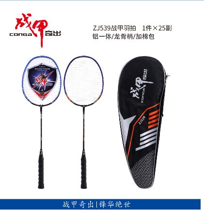 战甲ZJ539羽毛球拍-连体