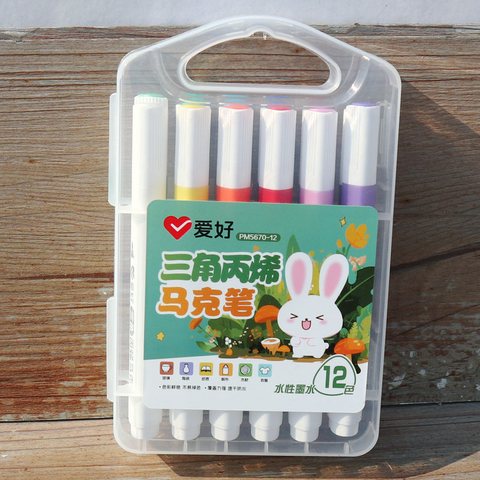爱好PM5670-12丙烯马克笔-三角
