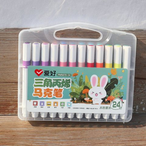 爱好PM5670-24丙烯马克笔-三角