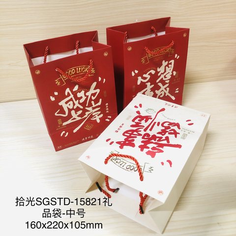 拾光SGSTD-15821礼品袋-中号160x220x105mm