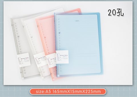 欧力益5312活页本-烟灰/A5/软活页