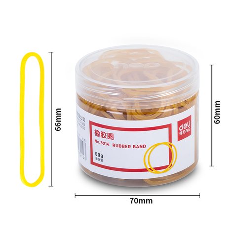特○得力3214橡胶圈(黄)(50g/筒)