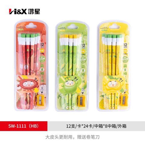 鸿星SW-1111铅笔-HB/12支/维克熊
