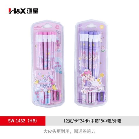 鸿星SW-1432铅笔-HB/12支/维克熊