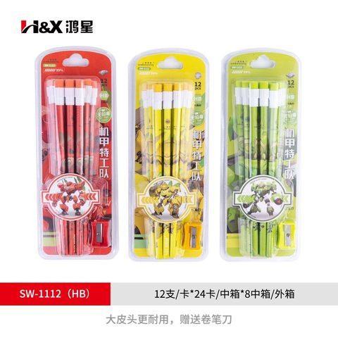 鸿星SW-1112铅笔-HB/12支/维克熊