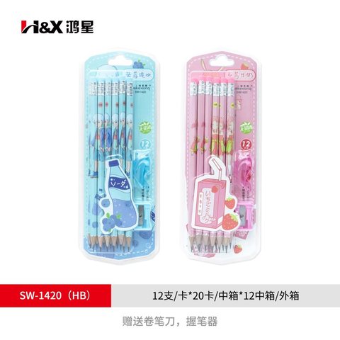■鸿星SW-1420铅笔-HB/12支/维克熊